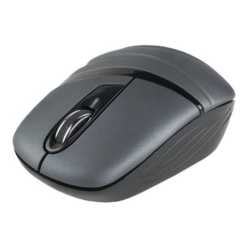 NGS Ash Dual - Souris - double mini - droitiers et gauchers - optique - 3 boutons - sans fil - 2.4 GHz, Bluetooth 5.0 - récepteur sans fil USB - noir brillant, graphite mat