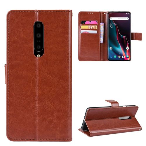 Coque Oneplus 7 Pro,Etui Pour Oneplus 7 Pro,Coque En Cuir Pour Oneplus 7 Pro,Convient A Etui La Oneplus 7 Pro,Marron