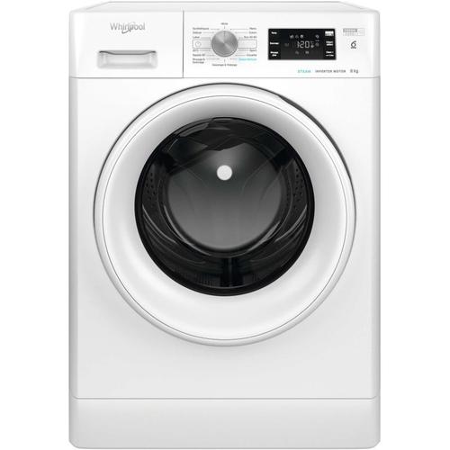 WHIRLPOOL Lave linge Frontal 8kg 1400 trs/min 14 programmes Blanc