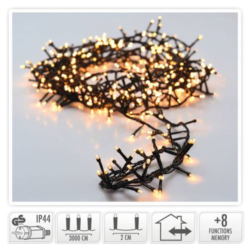 Ambiance Guirlande Lumineuse De Noël Avec 1500 Led 30 Cm