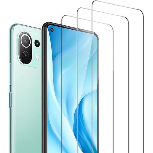 Lot De 3 Films Protecteurs D'écran En Verre Trempé Pour Xiaomi Mi 11 Lite/Mi 11 Lite 5g, Anti-Rayures, Dureté 9h, Facile À Installer