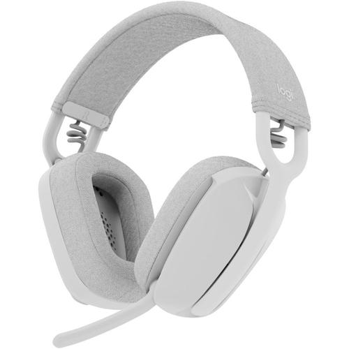 Logitech Zone Vibe 100 - Micro-casque - circum-aural - Bluetooth - sans fil - blanc cassé