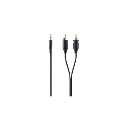 Belkin - Câble audio - RCA x 2 mâle pour mini-phone stereo 3.5 mm mâle - 1 m - double blindage