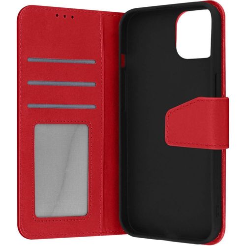 Etui Avizar Iphone 13 Porte-Cartes Premium Rouge