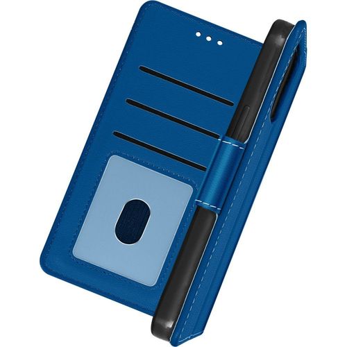 Etui Avizar Iphone 13 Mini Portefeuille Stand Bleu
