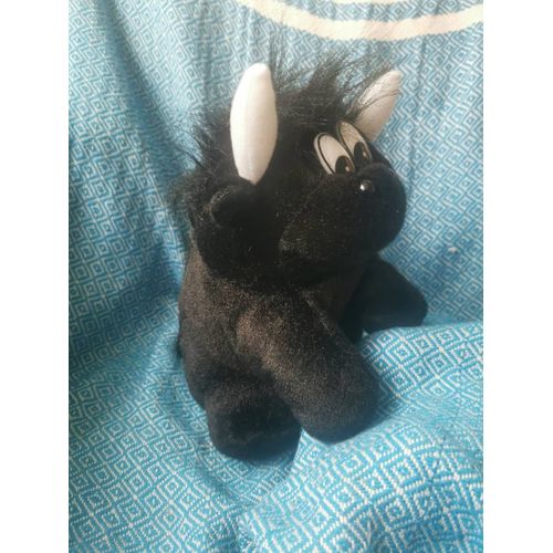 Peluche Taureau Noir Cocarde Espagnol Agybex