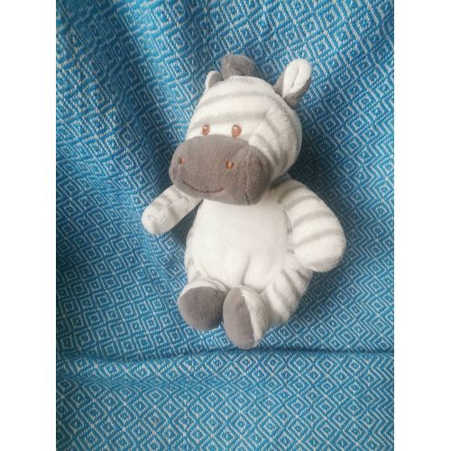 Doudou Zébre Blanc Gris Toodoux Gipsy