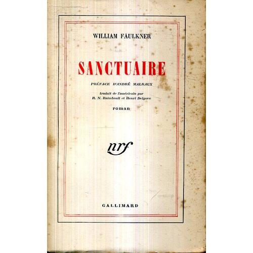 William Faulkner Sanctuaire Nrf Gallimard 1952