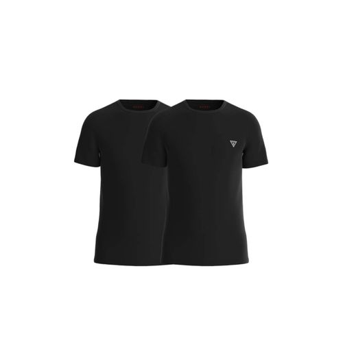 T Shirt Guess Caleb Hero Homme Noir