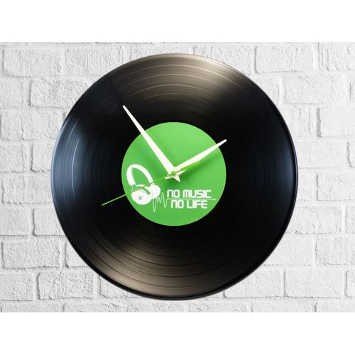 Horloge Vinyl 33T - No Music No Life
