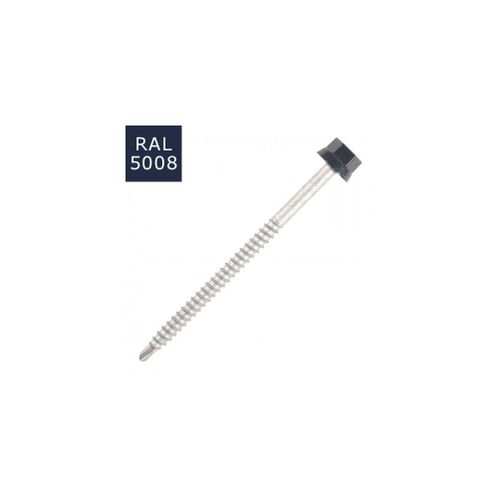 100 Vis pour bacs acier D. 6,3 mm L. 150 mm ZAMATOP-W TH12 pour le bois - RAL 5008