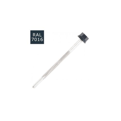 100 Vis pour bacs acier D. 6 mm L. 120 mm ZAMATOP-P TH12 pour l'IPN - RAL 7016