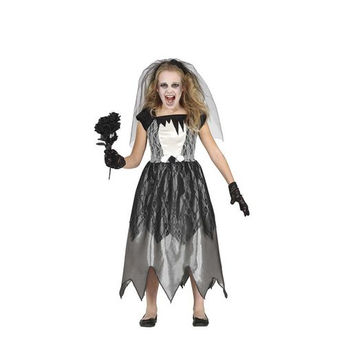 Déguisement Mariée Fantôme Noir Et Blanc Fille