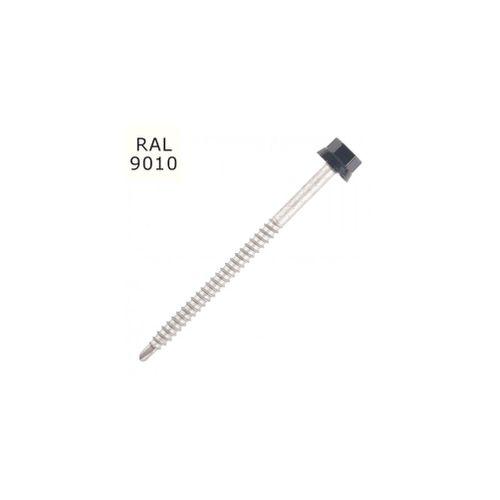100 Vis pour bacs acier D. 6,3 mm L. 150 mm ZAMATOP-W TH12 pour le bois - RAL 9010