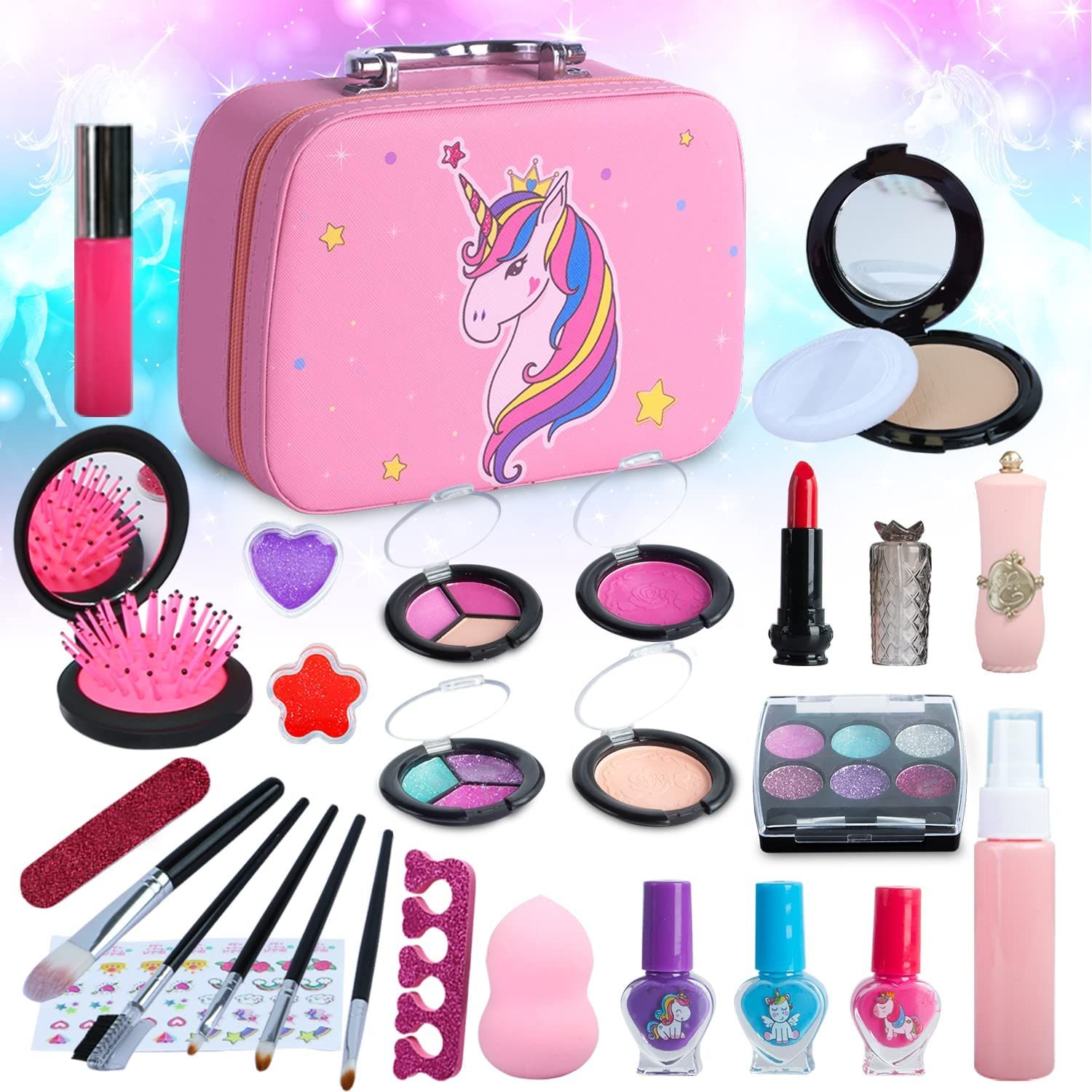 Acheter Kit de maquillage pour enfants pour fille, 22 pièces, kit