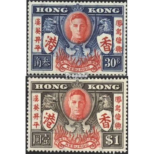 Hong Kong 169-170 (Complète Edition) Neuf Avec Gomme Originale 1946 Victoire Dans 2. Guerre