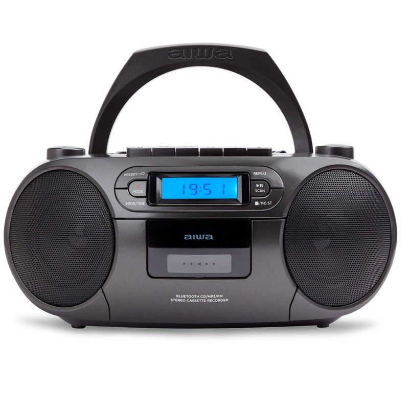 Radio-Cassette Aiwa BBTC550BK 6W Noir