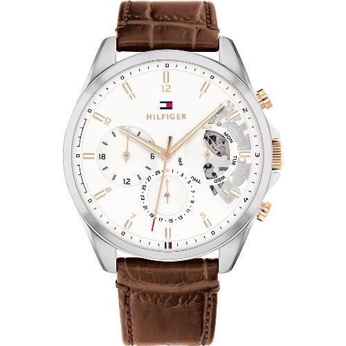 Tommy Hilfiger Montre Marron Multi-Cadrans Hommes Baker 1710450