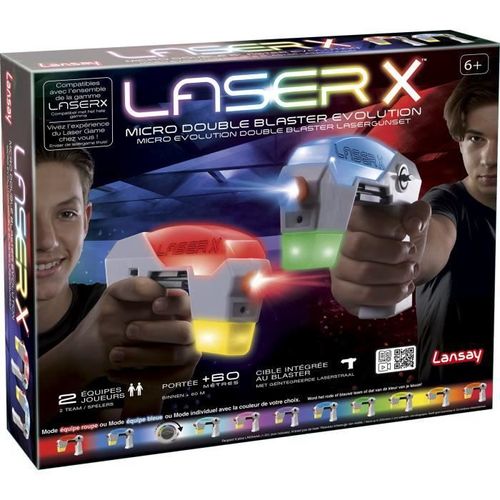 Laser X - Micro Double Blaster Evolution - Jeu De Tir - Laser Game - Des 6 Ans