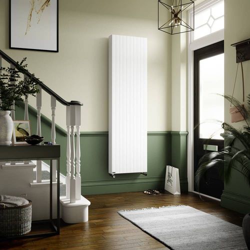 Convecteur vertical design ? Blanc ? 180 cm x 40 cm ? Double panneaux ? Stelrad Vita Deco K2 par Hudson Reed