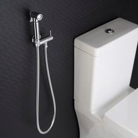 Vaporisateur de Toilette Douchette à Main Bidet en Acier Inoxydable - avec  Vanne 3 voies (1/2-3/8) parfait pour Hygiène personnelle, Soins de