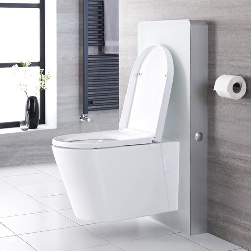 Meuble Wc Blanc 50 Cm (Sans Cuvette) - Saru
