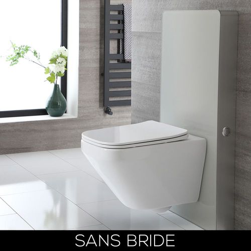 Meuble Wc Avec Wc Sans Bride Exton - Blanc ? 50 Cm - Saru
