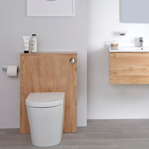 Meuble Wc ? Effet Chêne Doré ? 60 Cm - Newington