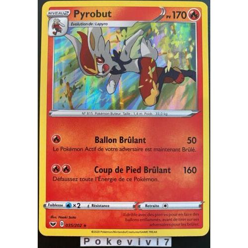 Carte Pokemon / Epee Et Bouclier / Pyrobut 035/202 170 Pv