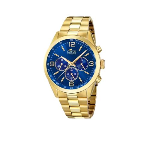 Lotus Minimalist Montre Homme Chrono Acier Doré 18153/A