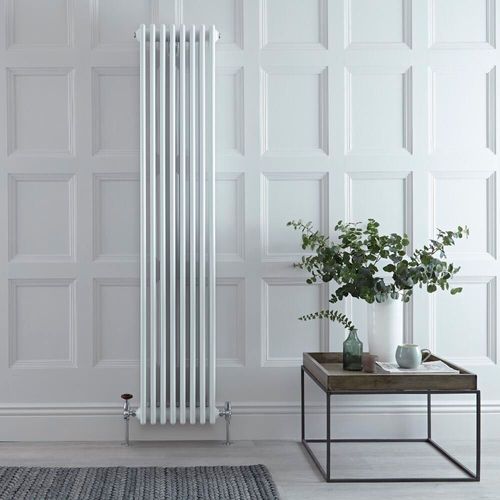Radiateur Vertical Style Fonte Blanc Windsor 180cm x 38cm x 13,3cm 2153 Watts