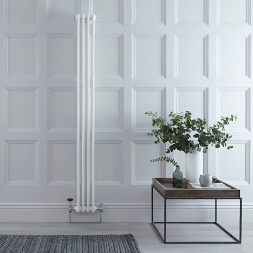 Radiateur Vertical Style Fonte Blanc Windsor 180cm x 20cm x 6,8cm 622 Watts