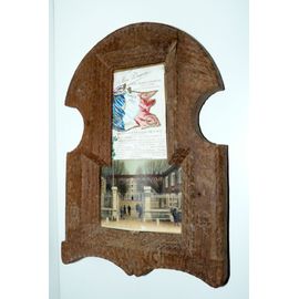 Artisanat De Tranchées, Cadre En Bois Sculpté, Travail De Poilu 158 Ièm R.I. Première Guerre Mondiale