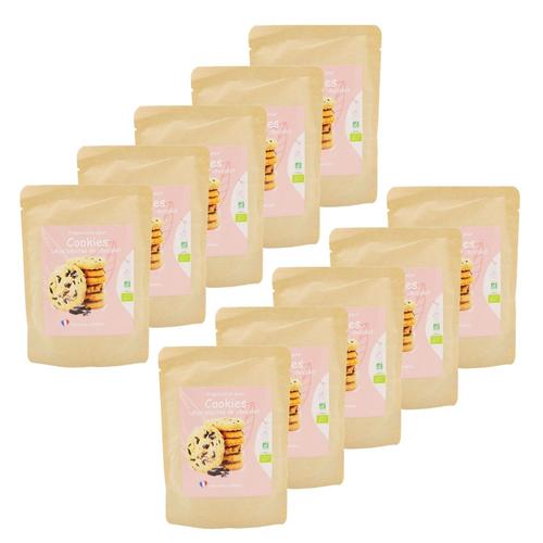 Lot 10x Préparation Pour Cookies Bio - Sachet 200g