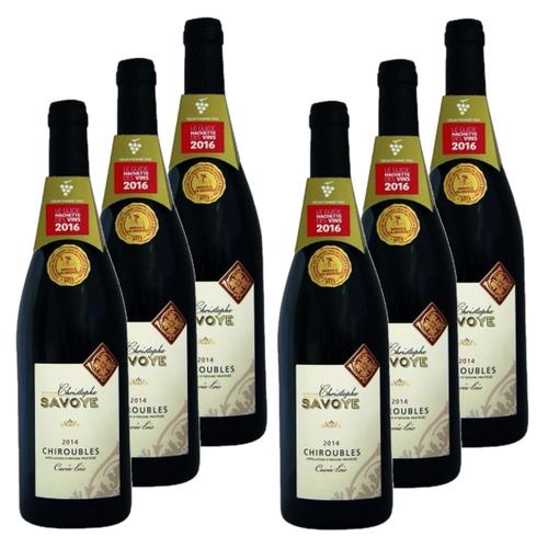 Lot 6x Vin Rouge Beaujolais Chiroubles Aop/ Hve - Bouteille 750ml