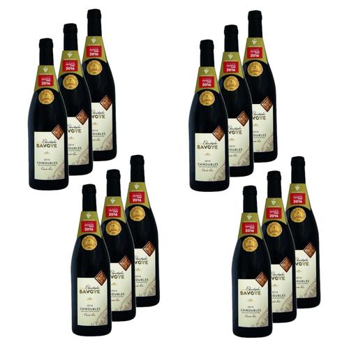 Lot 12x Vin Rouge Beaujolais Chiroubles Aop/ Hve - Bouteille 750ml