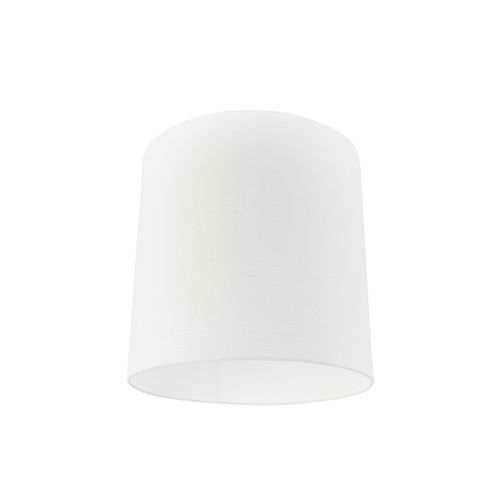 Qazqa Stoffen Lampenkap Wit 40/40/40 , Rond / Cylindrique