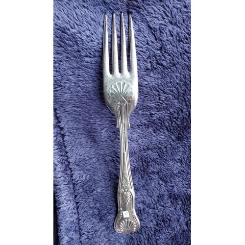 Fourchette Plaquée Argent Fabriquée En Angleterre. Epns A1. Sheffield England. 20.5 Cm. 79 Grammes
