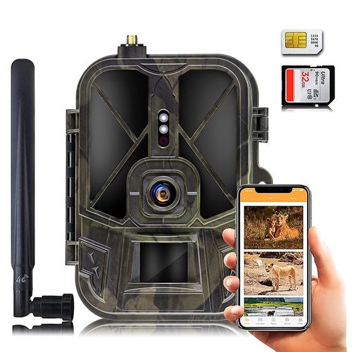 Caméra de Chasse 4K 36MP 4G App Mobile Android iOS + 1 Batterie + SD 256Go YONIS