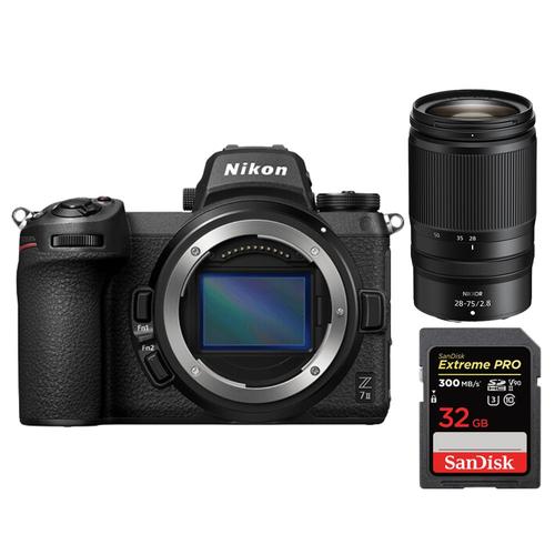 Boîtier Nikon Z7 II + Nikon Z 28-75mm f2.8 NIKKOR + SanDisk 32 Go Extreme Pro SDHC USH-II 4K U3 300 Mo/s