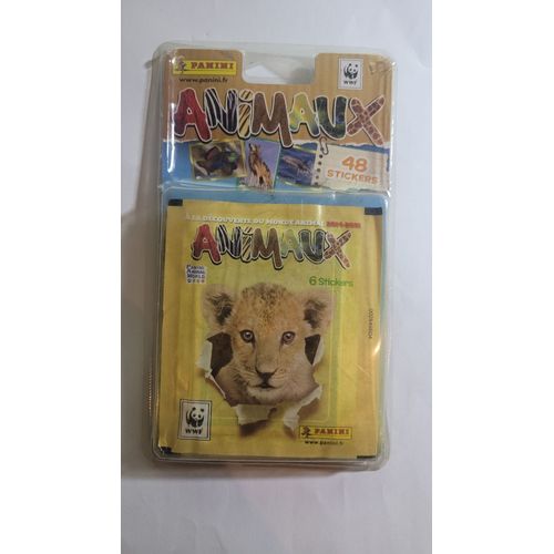 Blister De 48 Stickers Animaux Panini