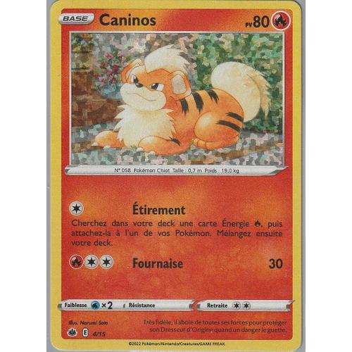 Carte Pokemon - Caninos - 4/15 - Holo - Édition Macdonalds 2022 -
