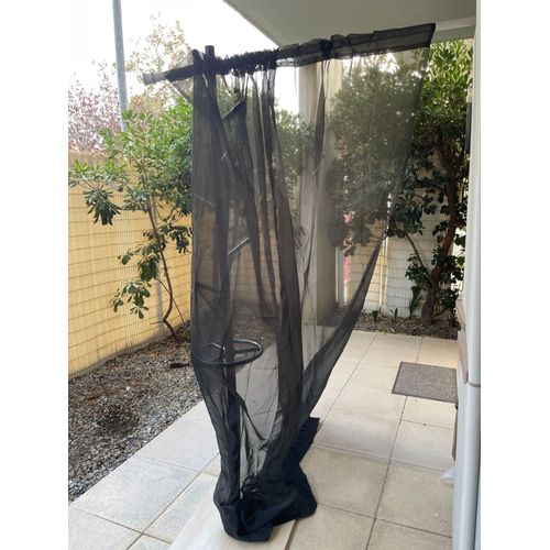 2 Panneaux Rideaux Noirs Semi Transparent