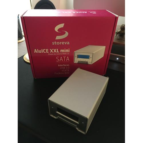 Storeva AluICE XXL mini 2 To 7200 tr/mn RAID - USB 3.0, FireWire 800, eSATA