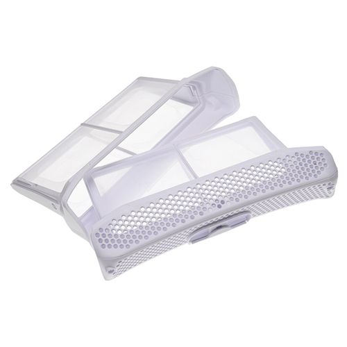 vhbw Filtre à peluche remplacement pour Bosch 00656033 pour sèche linge pompe à chaleur - Filtre + support