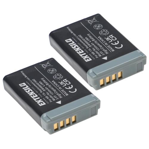 EXTENSILO 2x Batteries compatible avec Canon PowerShot G7 X Mark III, G7 X Mark II, G7 X appareil photo, reflex numérique (1250mAh, 3,6V, Li-ion)