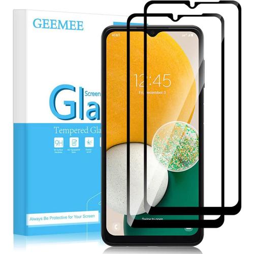 Poseedor-U Pour Samsung Galaxy M13/A13 4g&5g/ A12/ A23/ M12/ A32 5g/M23/M33 Verre Trempé,2 Pack Ultra Clair 9h Crystal Clear Film Protection Ecran En Verre Trempé, Anti Rayures Glass Screen Protectoru3184