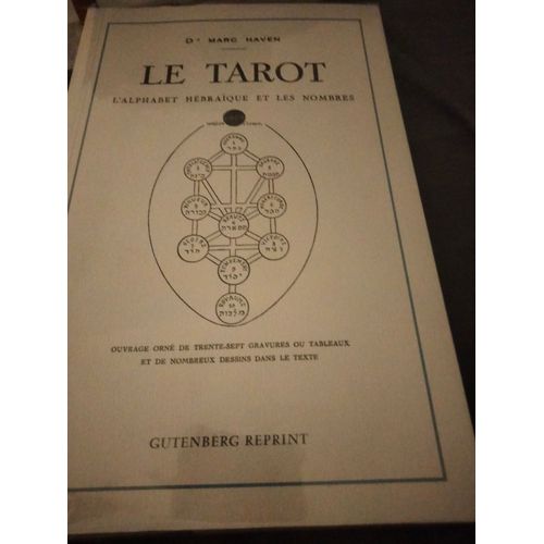 Le Tarot-L'alphabet Hébraïque Et Les Nombres Dr. M. Haven Symbolisme