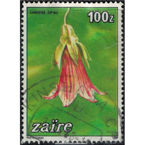 Zaïre 1984 Oblitéré Used Canarina Eminii Plante À Fleurs Campanulacée Y&t Cd 1168 Su