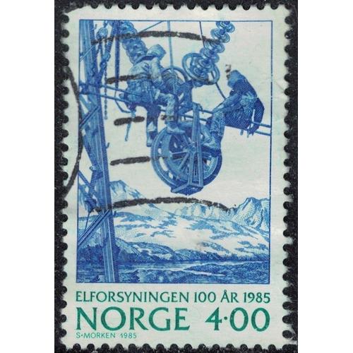 Norvège 1985 Oblitéré Used Approvisionnement En Électricité Maintenance Réseau Y&t No 885 Su